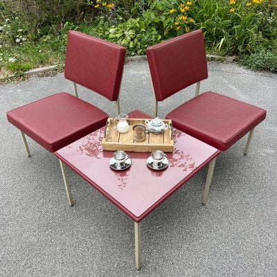 Chairs and Coffee Table by Anonima Castles from Castelli / Anonima Castelli, Italy, 1950s, Set of 3-WQC-1372857