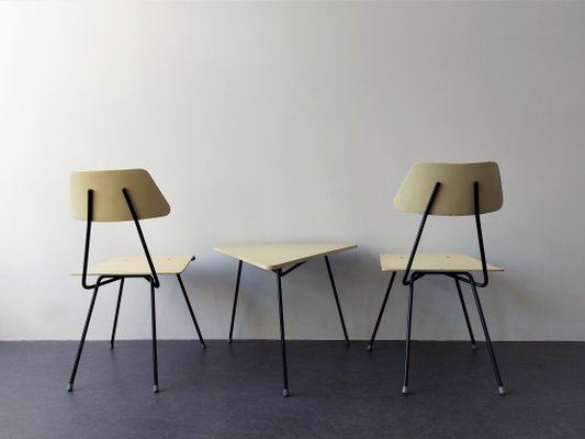 Chairs and Side Table by Rob Parry for Dico, Netherlands, 1950s, Set of 3-NV-1357738