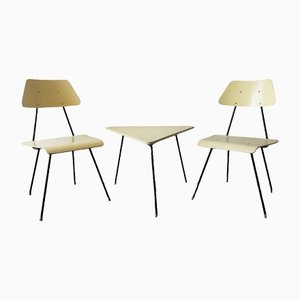 Chairs and Side Table by Rob Parry for Dico, Netherlands, 1950s, Set of 3-NV-1357738