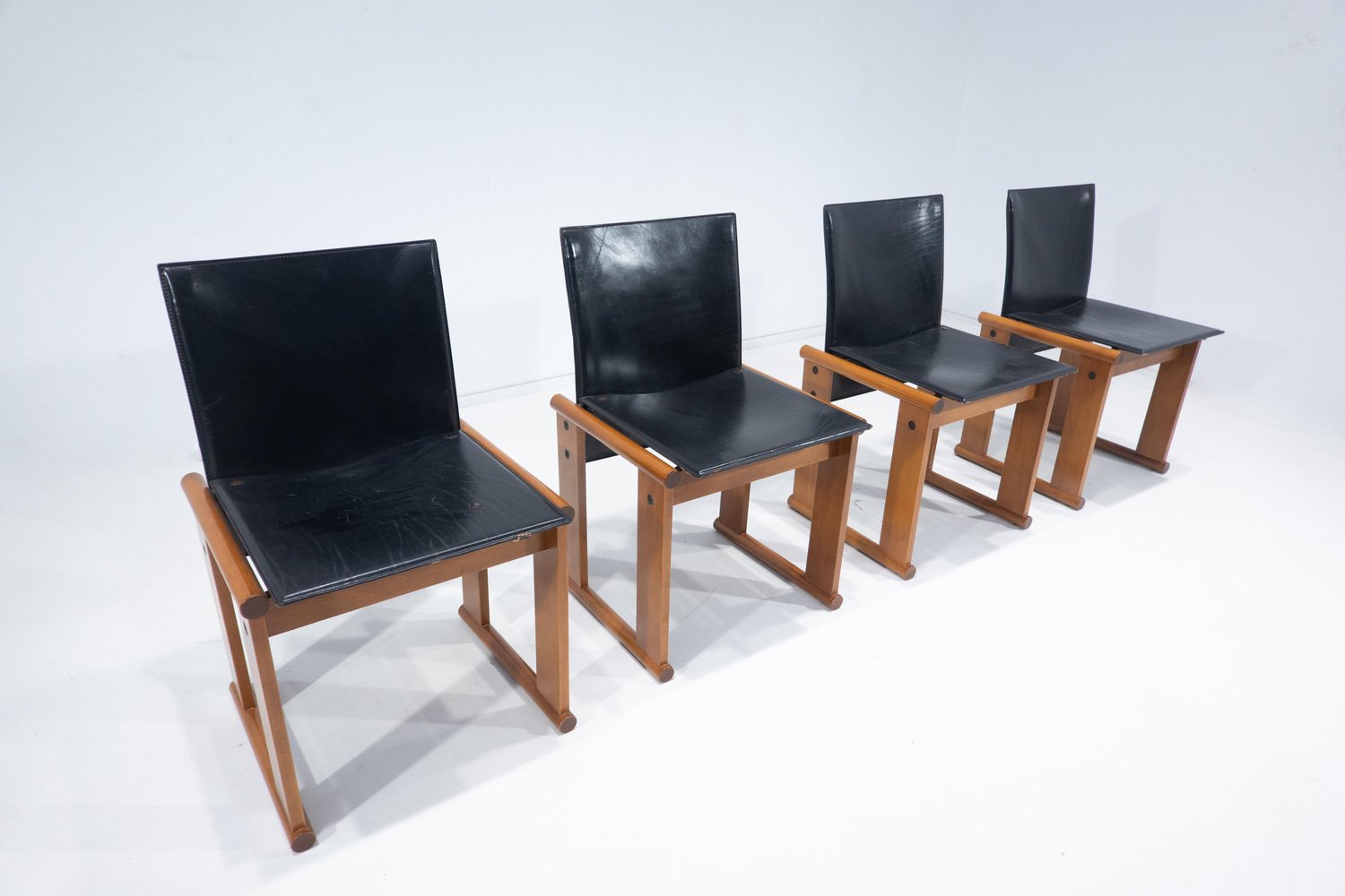 Chairs attributed to Afra & Tobia Scarpa, Italy, 1960s, Set of 4