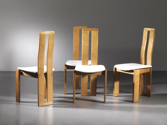 Chairs attributed to Mario Marenco for Mobil Girgi, Italy, 1970s, Set of 4-KKZ-1814202