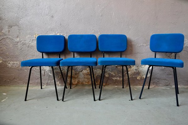 Chairs by André Simard for French Airborne, 1950s, Set of 4-AIU-1789016