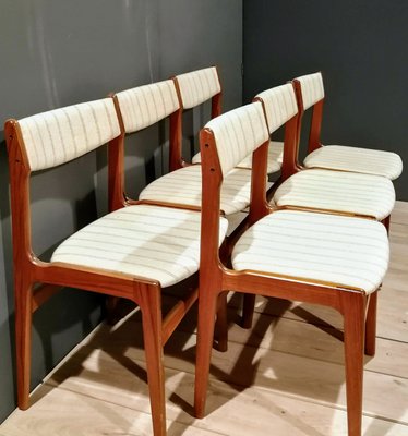 Chairs by Erik Buch for Oddense Maskinsnedkeri / o.d. Møbler, Denmark, 1960s, Set of 6-FSD-1361858