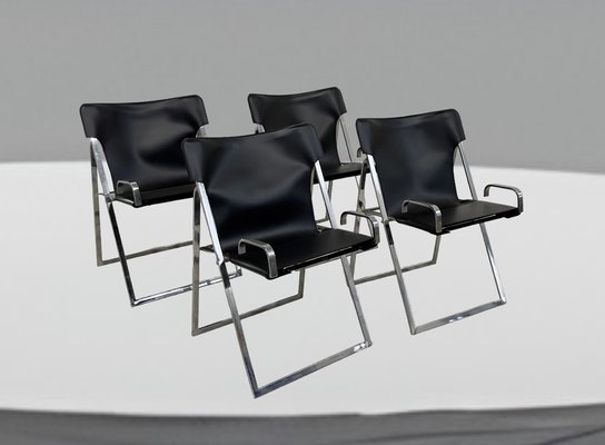 Chairs by Marcello Cuneo for Amar, 1970s, Set of 4-IEW-1795831