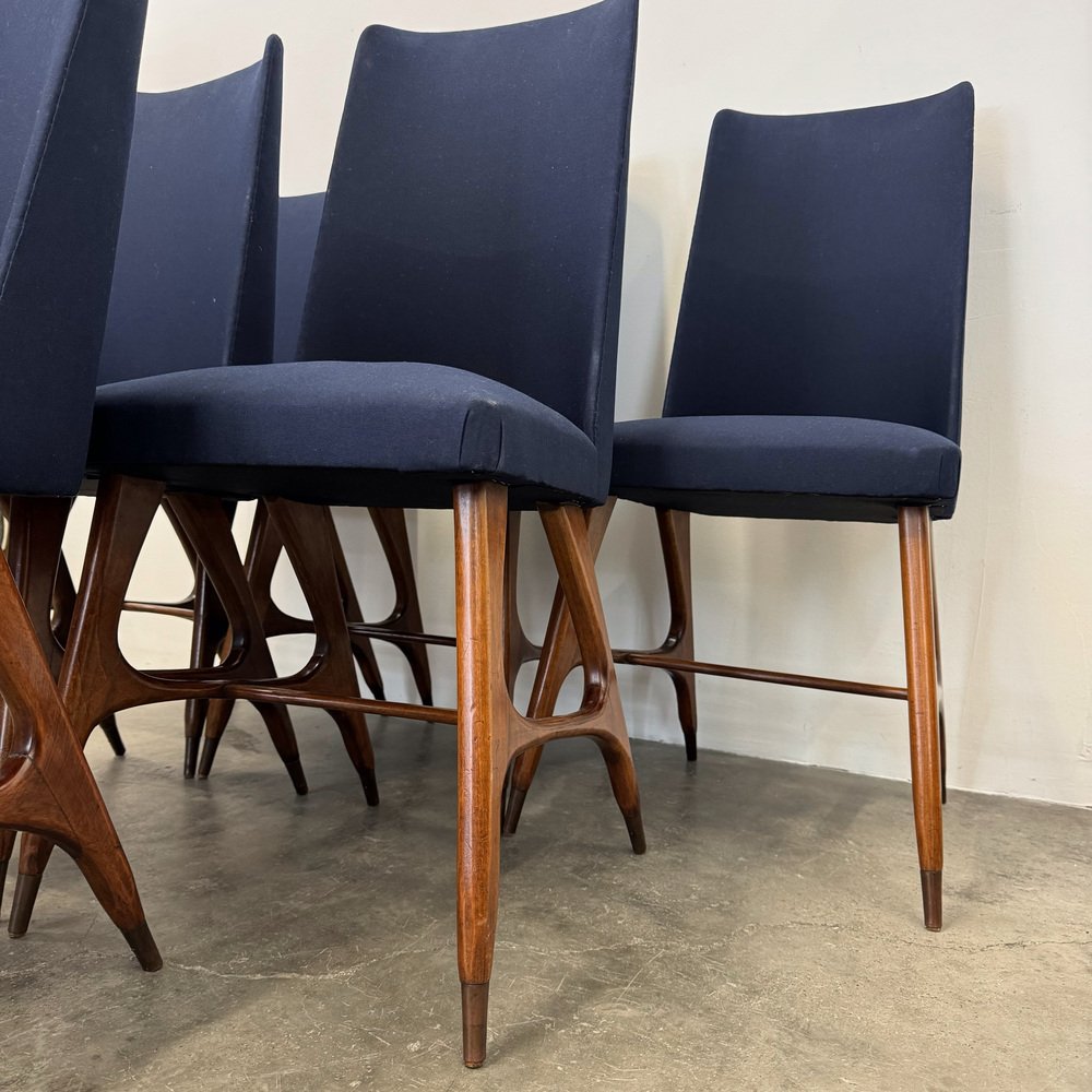 Chairs by Melchiorre Bega, Set of 6