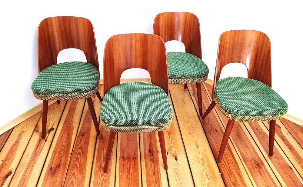 Chairs by O. Haerdtl for Ton, Czechoslovakia, 1960s, Set of 4