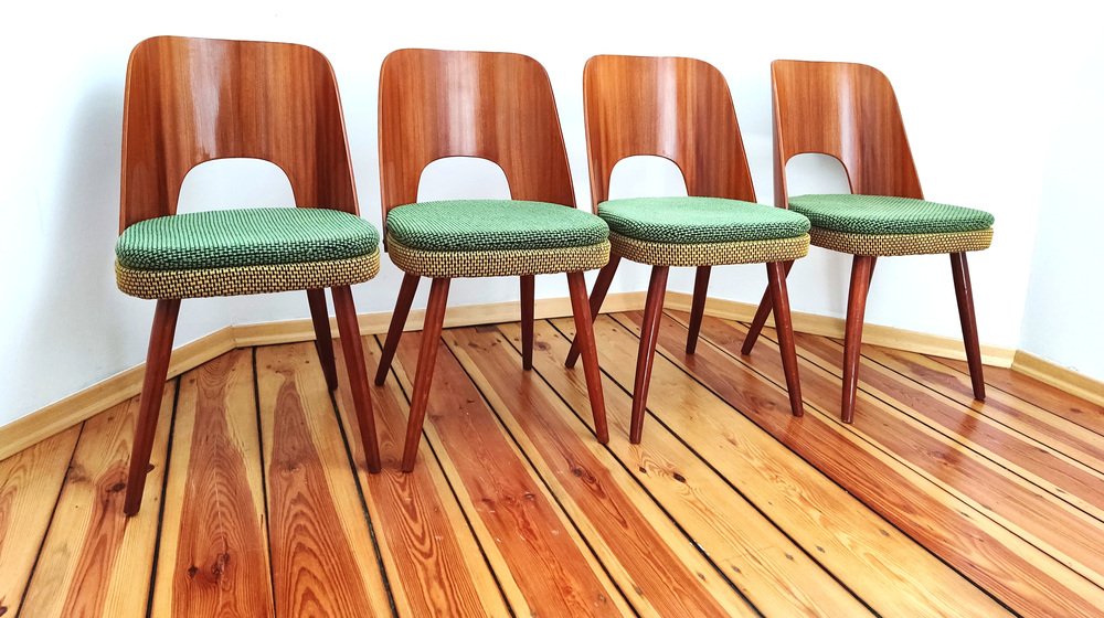 Chairs by O. Haerdtl for Ton, Czechoslovakia, 1960s, Set of 4