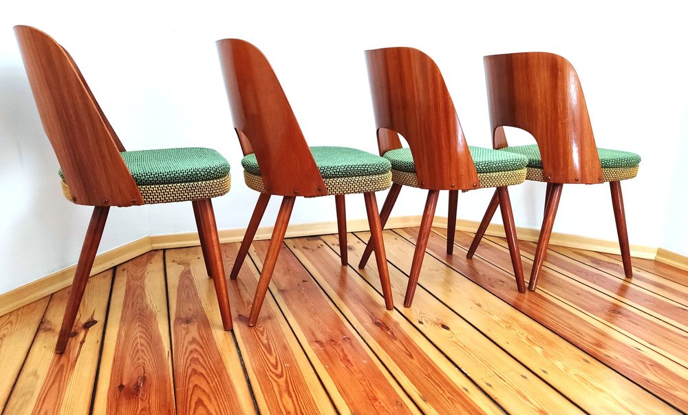 Chairs by O. Haerdtl for Ton, Czechoslovakia, 1960s, Set of 4