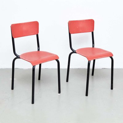 Chairs by Pierre Guariche for Meurop, 1950, Set of 5-WM-1274631