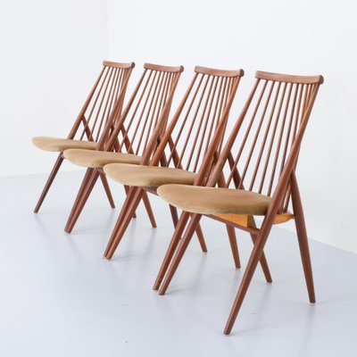 Chairs Flamingo by Thea Leonard for Nässjö Stolfabrik, Sweden, 1960s, Set of 4-ITV-1299143