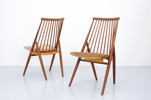 Chairs Flamingo by Thea Leonard for Nässjö Stolfabrik, Sweden, 1960s, Set of 4-ITV-1299143