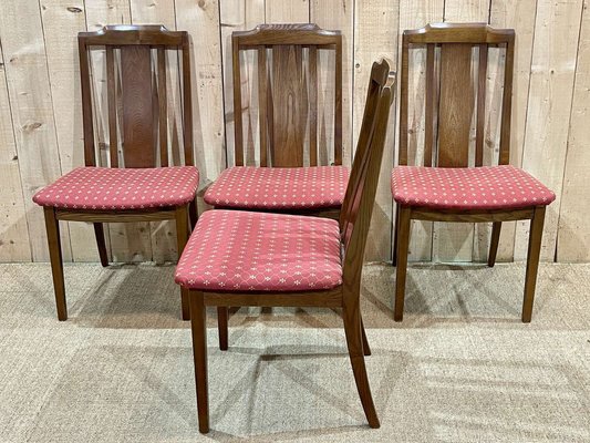 Chairs in Ash from G Plan, 1970s, Set of 4-QYF-1820022