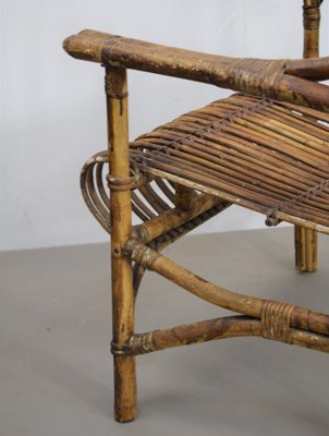 Chairs in Bamboo, Italy, 1960s, Set of 2-AOL-1245751