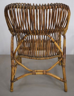 Chairs in Bamboo, Italy, 1960s, Set of 2-AOL-1245751