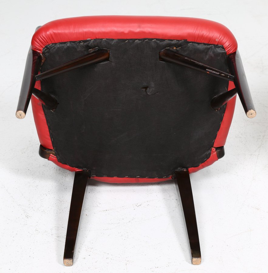 Chairs in Black Lacquered Wood by Paul Laszlo, 1950s, Set of 4