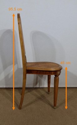 Chairs in Cane & Solid Blonde Cherry, 1920s or 1930s, Set of 2-RVK-1222075