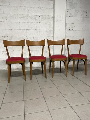 Chairs in Ico Parisi Style, 1950s, Set of 4-JHL-1706686