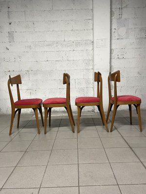 Chairs in Ico Parisi Style, 1950s, Set of 4-JHL-1706686