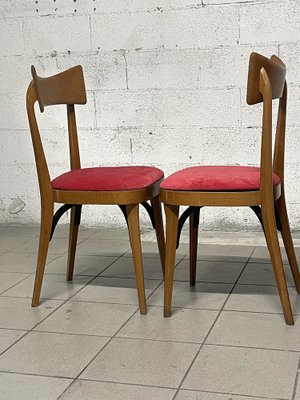 Chairs in Ico Parisi Style, 1950s, Set of 4-JHL-1706686