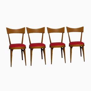 Chairs in Ico Parisi Style, 1950s, Set of 4-JHL-1706686