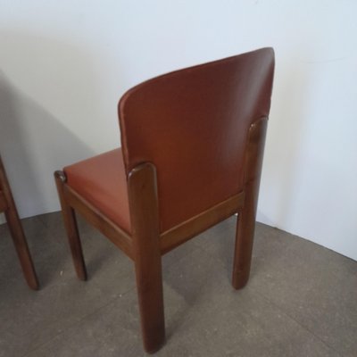 Chairs in Leather by Silvio Coppola for Bernini, 1970s, Set of 4-LMR-1722304