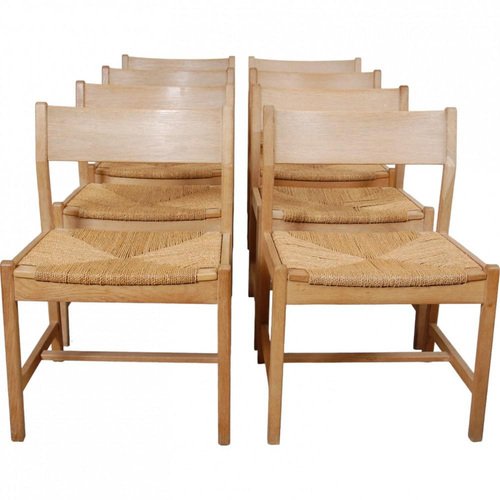 Chairs in Oak by Arne Jacobsen for CM Madsen, 1970s