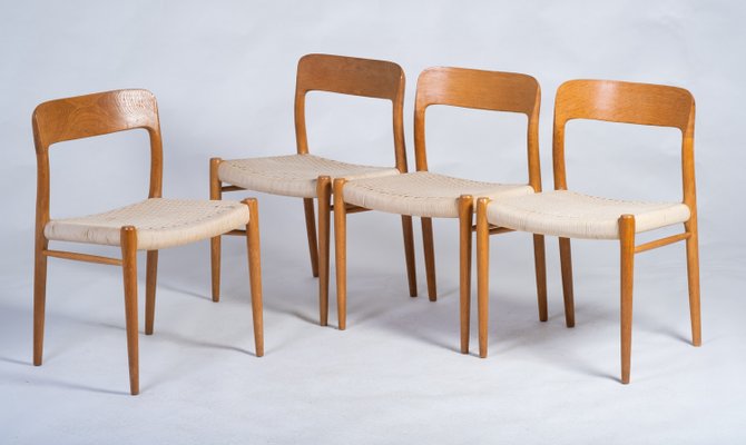 Chairs in Oak by Niels Otto Møller, 1960s, Set of 4-ZGQ-2038147