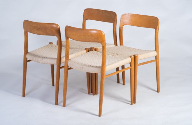 Chairs in Oak by Niels Otto Møller, 1960s, Set of 4-ZGQ-2038147