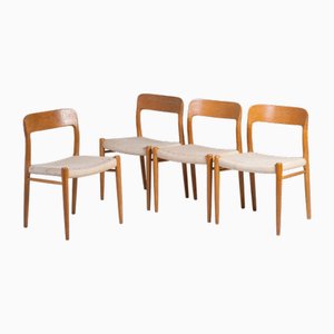 Chairs in Oak by Niels Otto Møller, 1960s, Set of 4-ZGQ-2038147