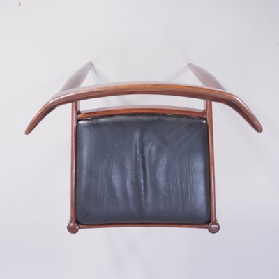 Chairs in Rosewood and Leather, Set of 6-SGX-1054144