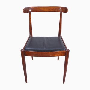 Chairs in Rosewood and Leather, Set of 6-SGX-1054144