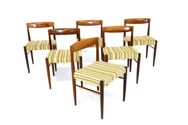 Chairs in Rosewood by H W Klein for Bramin, Denmark, 1960, Set of 6-GEK-1279572