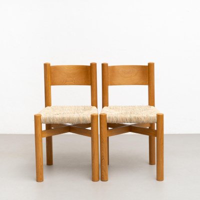 Chairs in the style of Charlotte Perriand, 1980s, Set of 6-WM-1317471