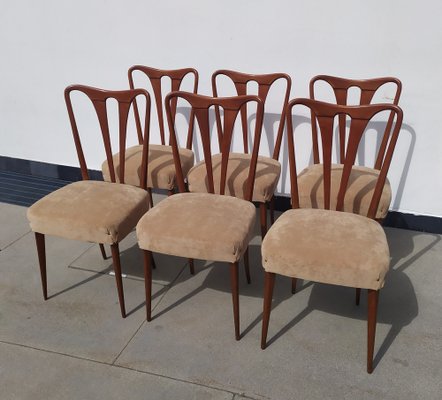 Chairs in the Style of Guglielmo Ulrich, 1940s, Set of 6-EI-1259323