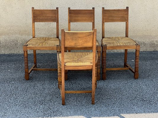 Chairs in the style of Victor Courtray, 1940s, Set of 4-SSK-1719385