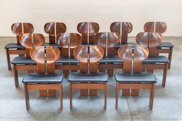 Chairs Mod. Africa by Afra Scarpa, 1990s, Set of 12-KNM-1793468