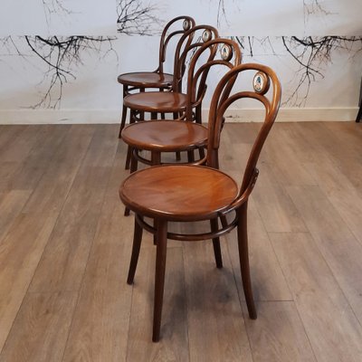 Chairs No. 14 by Ton for Svejk Restaurant, 1990s, Set of 4-SJU-1818583