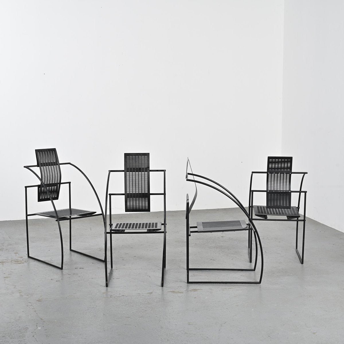 Chairs Quinta by Mario Botta for Alias, 1985, Set of 4