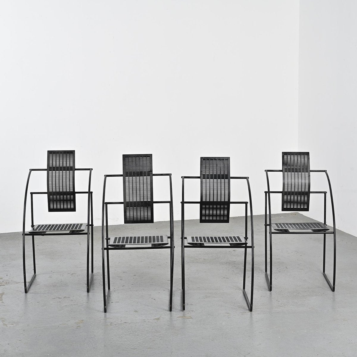 Chairs Quinta by Mario Botta for Alias, 1985, Set of 4