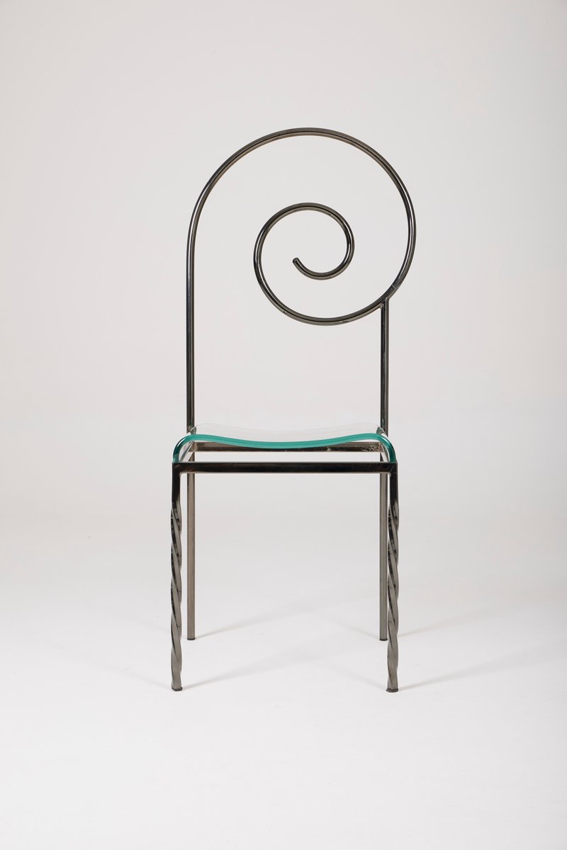 Chairs Suspiral by Luigi Serafini, Set of 4