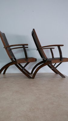 Chairs & Table by Angel I. Pazmino for Muebles de Estilo, Ecuador, 1960s, Set of 3-KK-936167