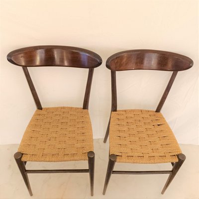 Chairs with Enea Seat in the style of Ico Parisi, Set of 10-RFP-2019809