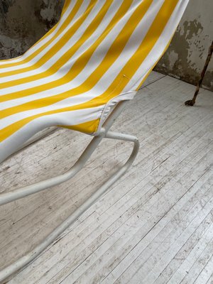 Chaise Longue in Yellow and White-LCU-991809