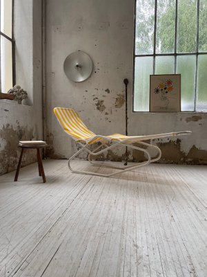 Chaise Longue in Yellow and White-LCU-991809