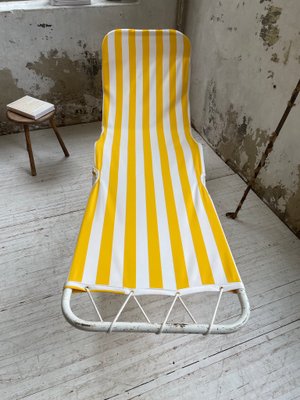 Chaise Longue in Yellow and White-LCU-991809