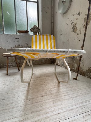 Chaise Longue in Yellow and White-LCU-991809