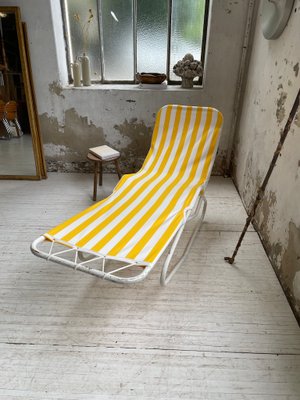 Chaise Longue in Yellow and White-LCU-991809