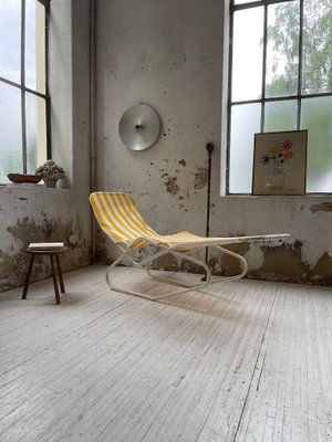 Chaise Longue in Yellow and White-LCU-991809