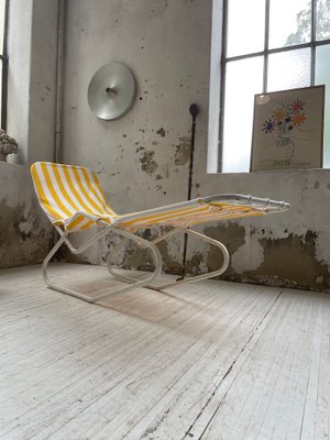 Chaise Longue in Yellow and White-LCU-991809