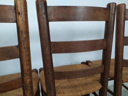 Chalet Style Chairs by Charlotte Perriand, 1960s, Set of 4-EAD-1747177